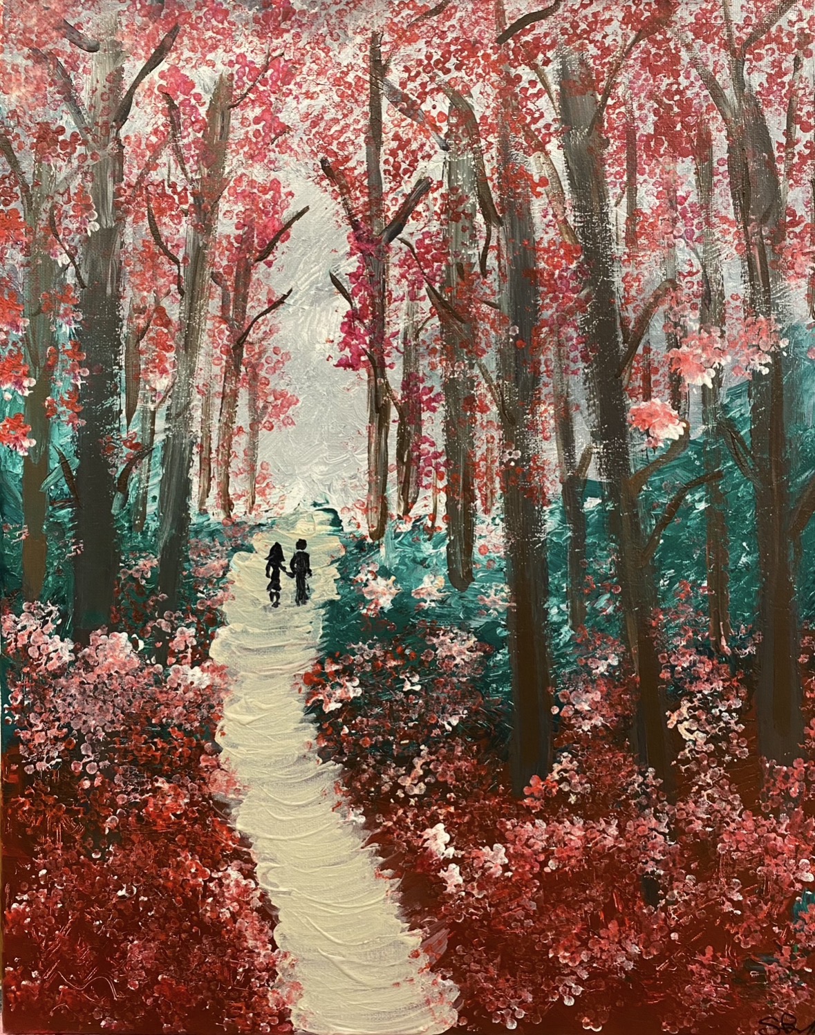 Couple Walking in the Wood